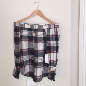 Sz XS New Dex flannel top